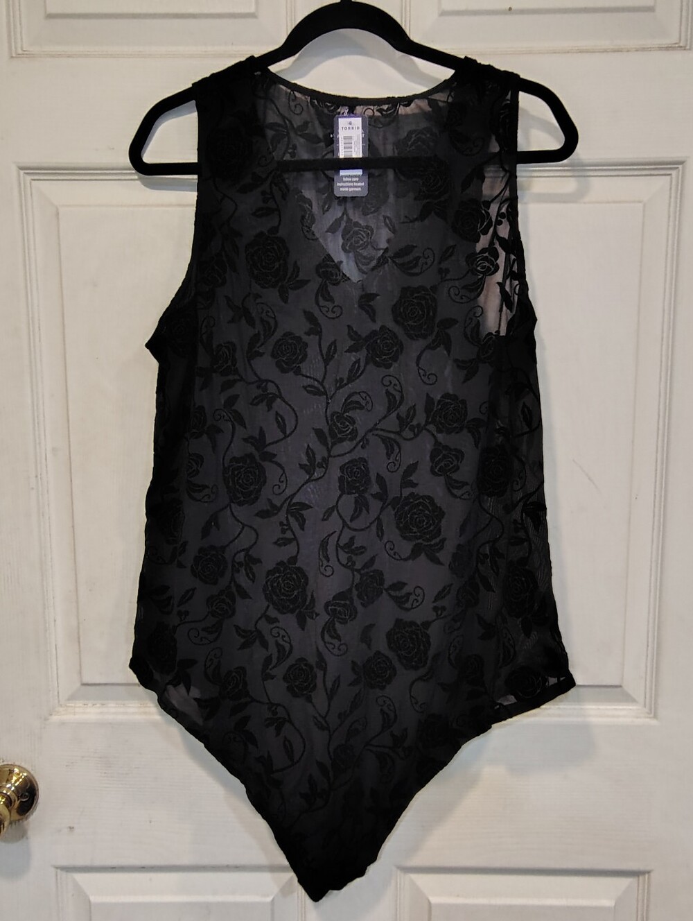 NWT Plus Size 4 Black Lace Bodysuit